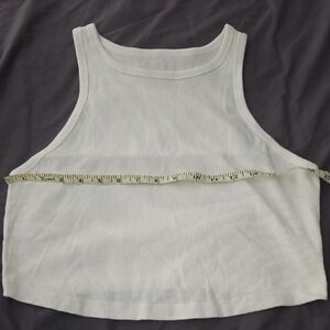 Wild Fable White Ribbed Crop Top